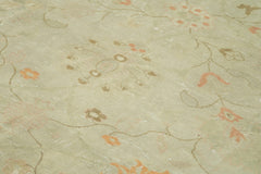 Tebriz Yeşil Klasik Pamuk Yün El Dokuma Halısı 256x300 Agacan