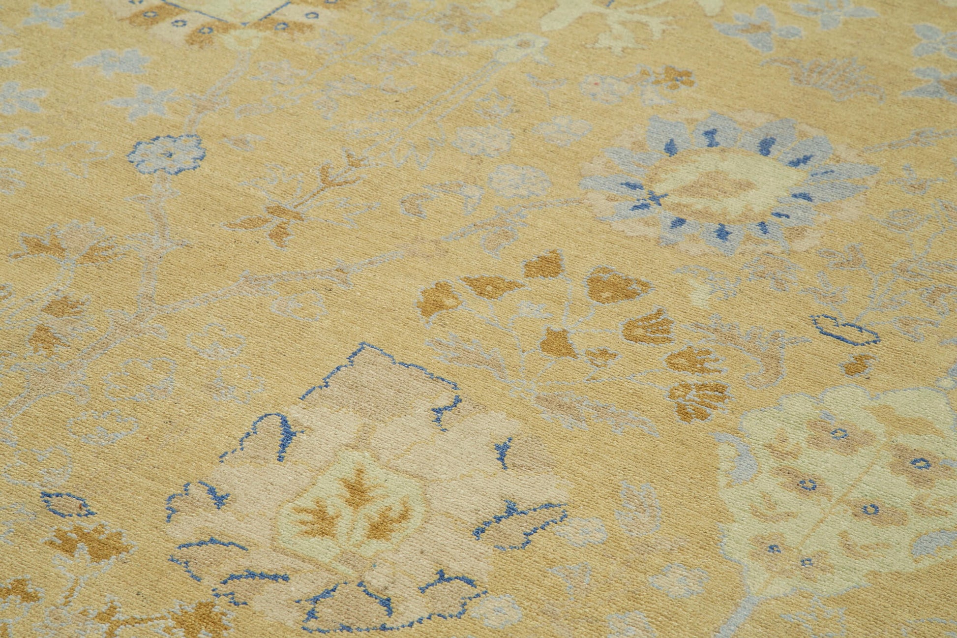 Tebriz Bej Klasik Pamuk Yün El Dokuma Halısı 273x366 Agacan