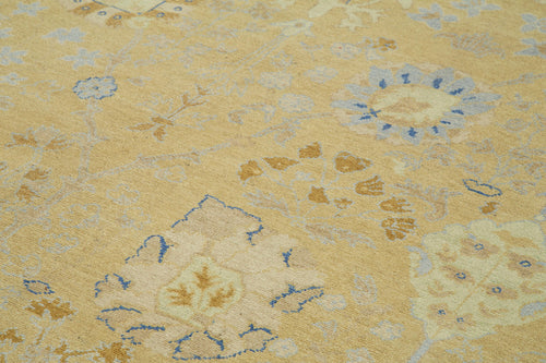 Tebriz Bej Klasik Pamuk Yün El Dokuma Halısı 273x366 Agacan