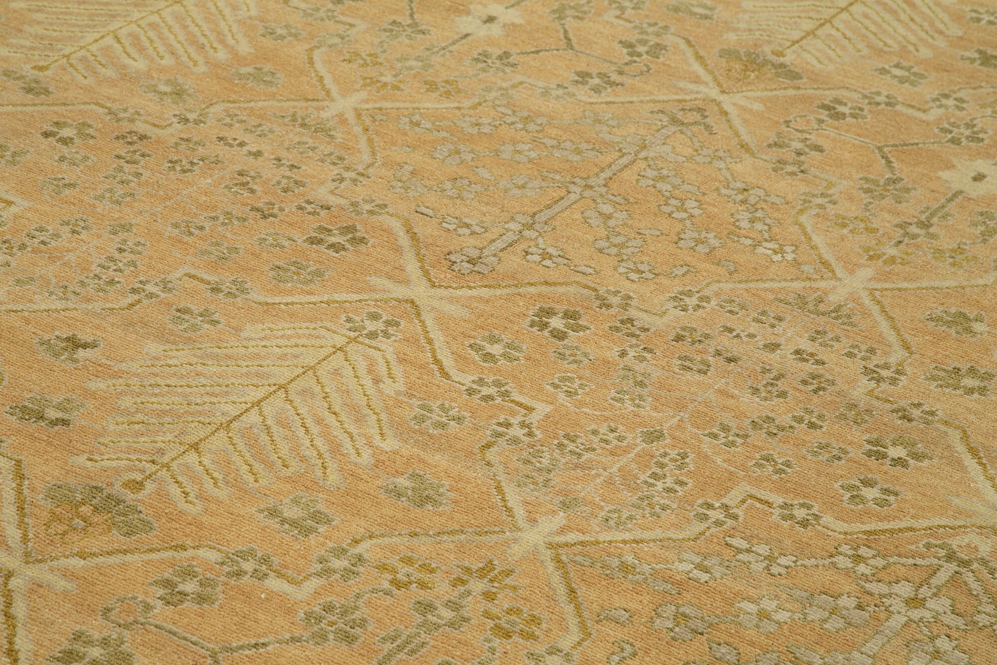 Tebriz Kırmızı Klasik Pamuk Yün El Dokuma Halısı 278x385 Agacan