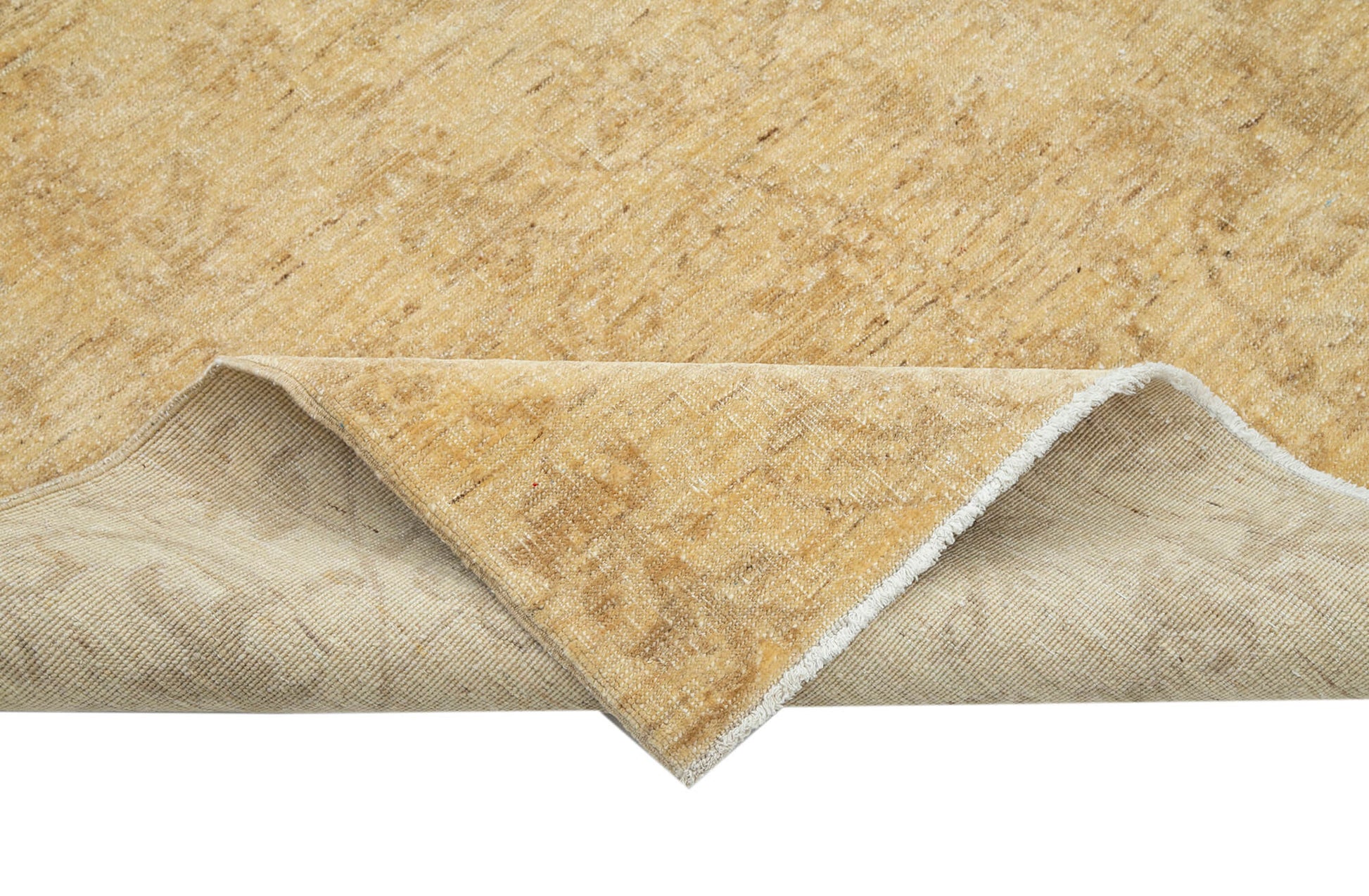 Tebriz Sarı Klasik Pamuk Yün El Dokuma Halısı 180x256 Agacan