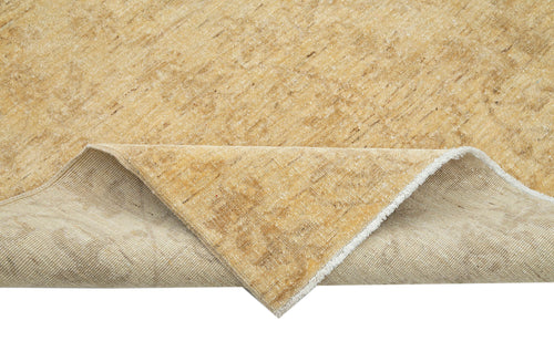 Tebriz Sarı Klasik Pamuk Yün El Dokuma Halısı 180x256 Agacan