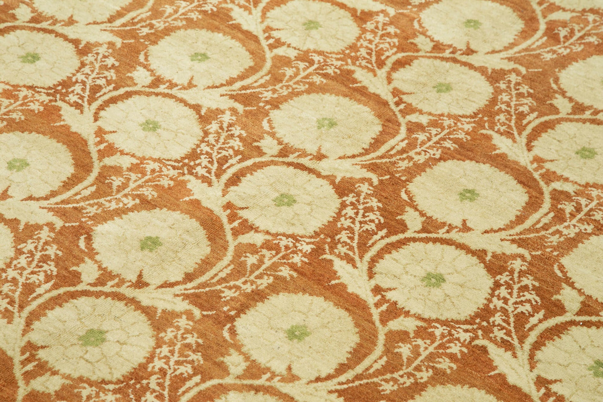 Tebriz Bej Klasik Pamuk Yün El Dokuma Halısı 184x238 Agacan