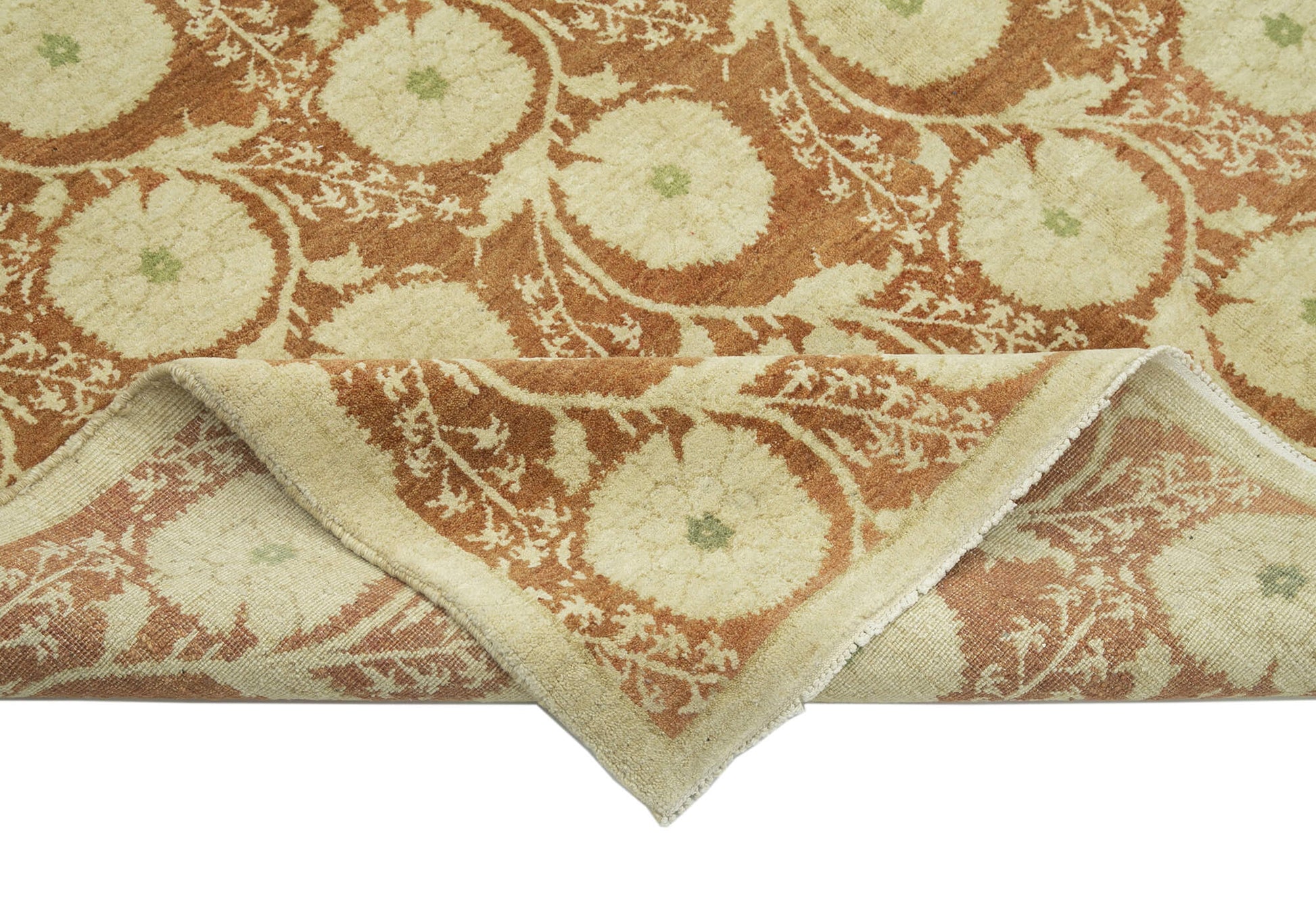 Tebriz Bej Klasik Pamuk Yün El Dokuma Halısı 184x238 Agacan