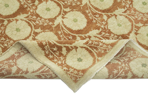 Tebriz Bej Klasik Pamuk Yün El Dokuma Halısı 184x238 Agacan