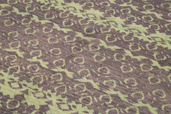 Tebriz Mor Klasik Pamuk Yün El Dokuma Halısı 190x260 Agacan