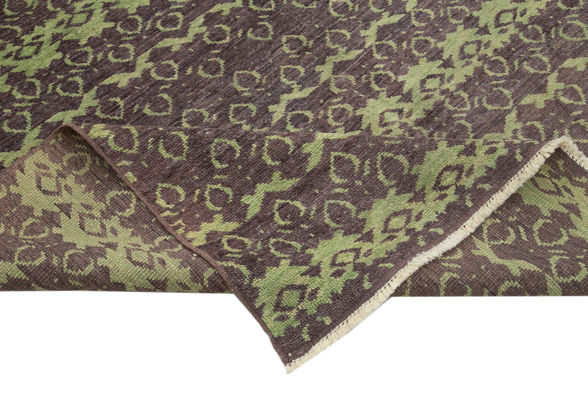 Tebriz Mor Klasik Pamuk Yün El Dokuma Halısı 190x260 Agacan