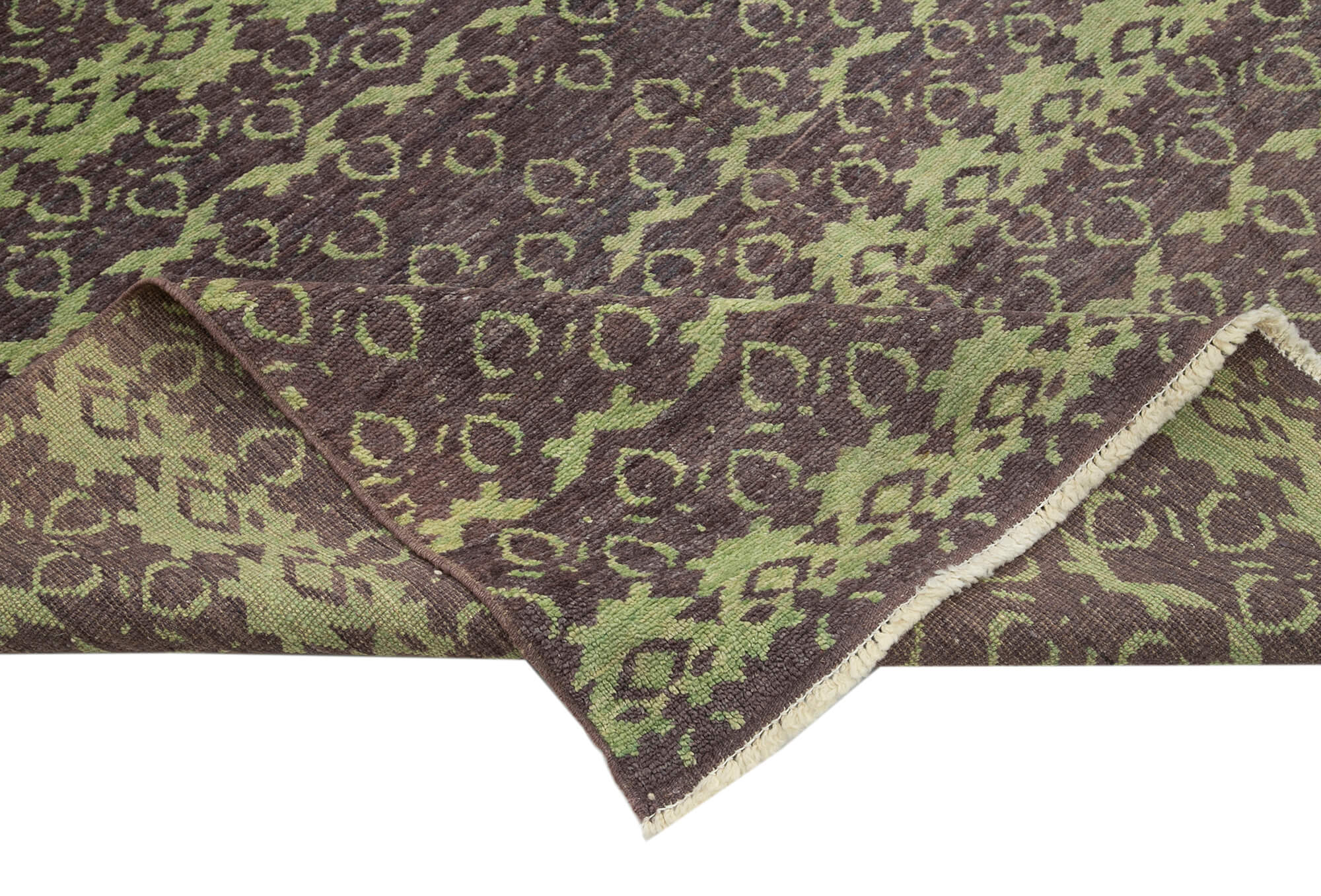 Tebriz Mor Klasik Pamuk Yün El Dokuma Halısı 190x260 Agacan