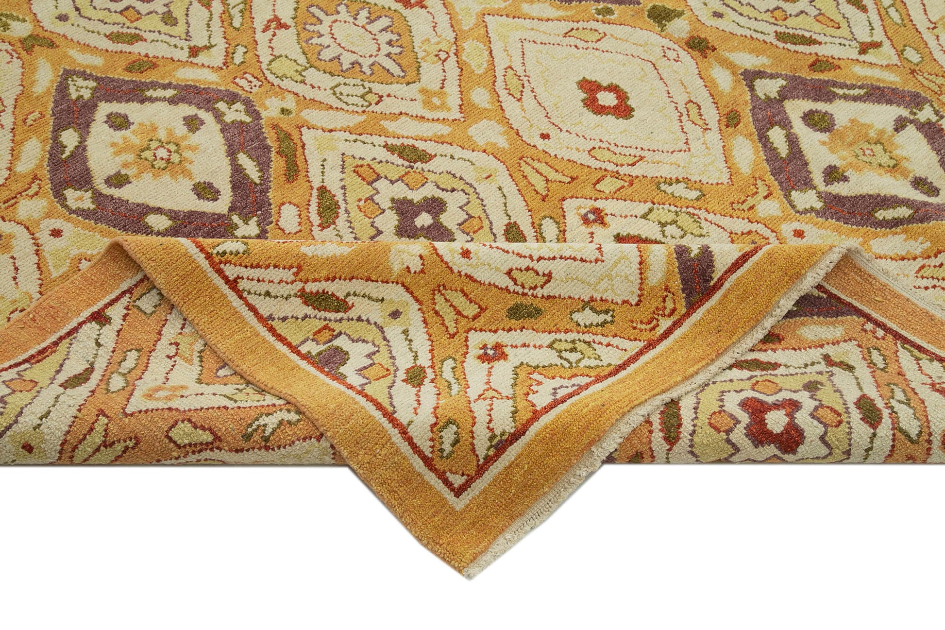 Tebriz Bej Klasik Pamuk Yün El Dokuma Halısı 240x301 Agacan