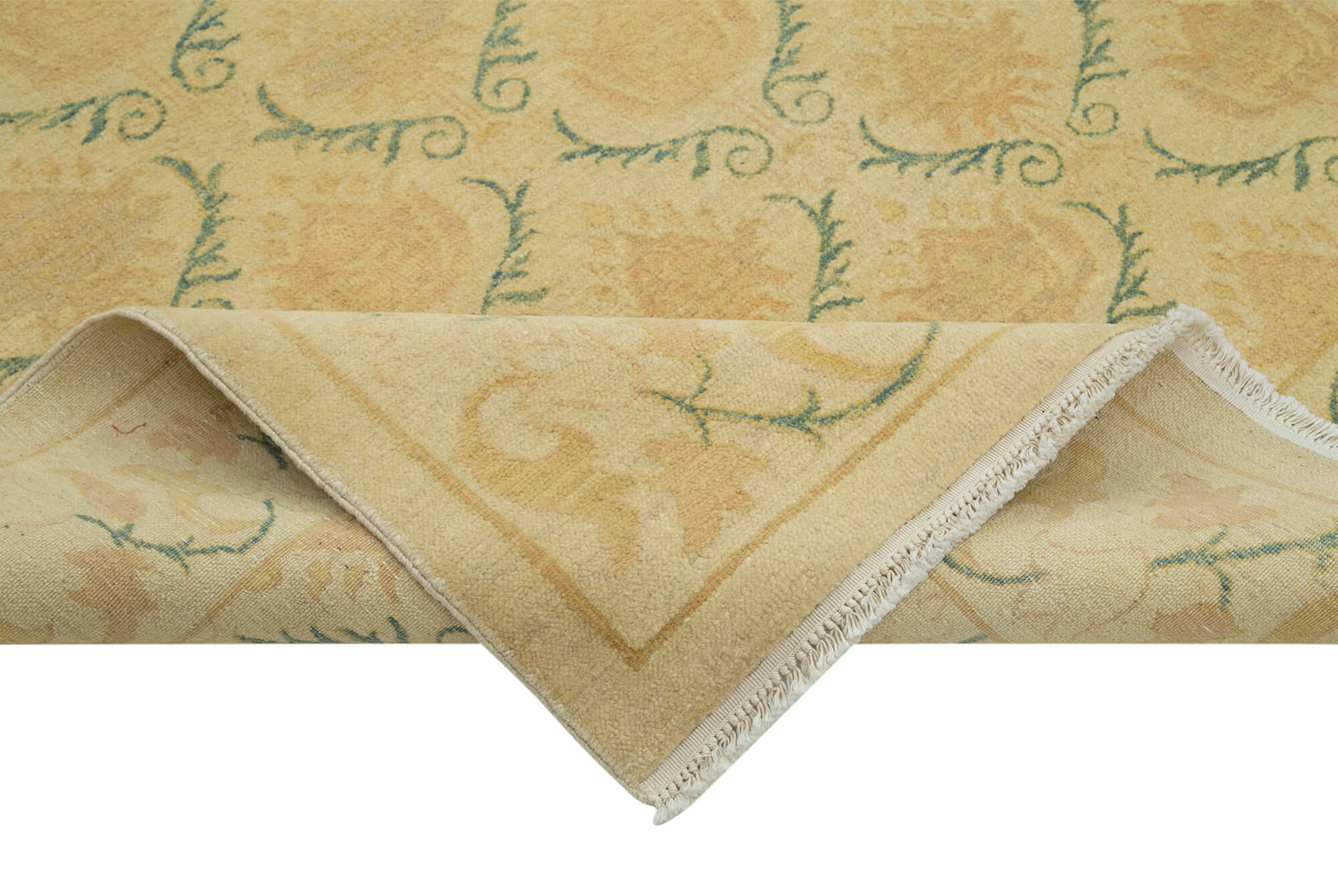 Tebriz Bej Klasik Pamuk Yün El Dokuma Halısı 232x280 Agacan