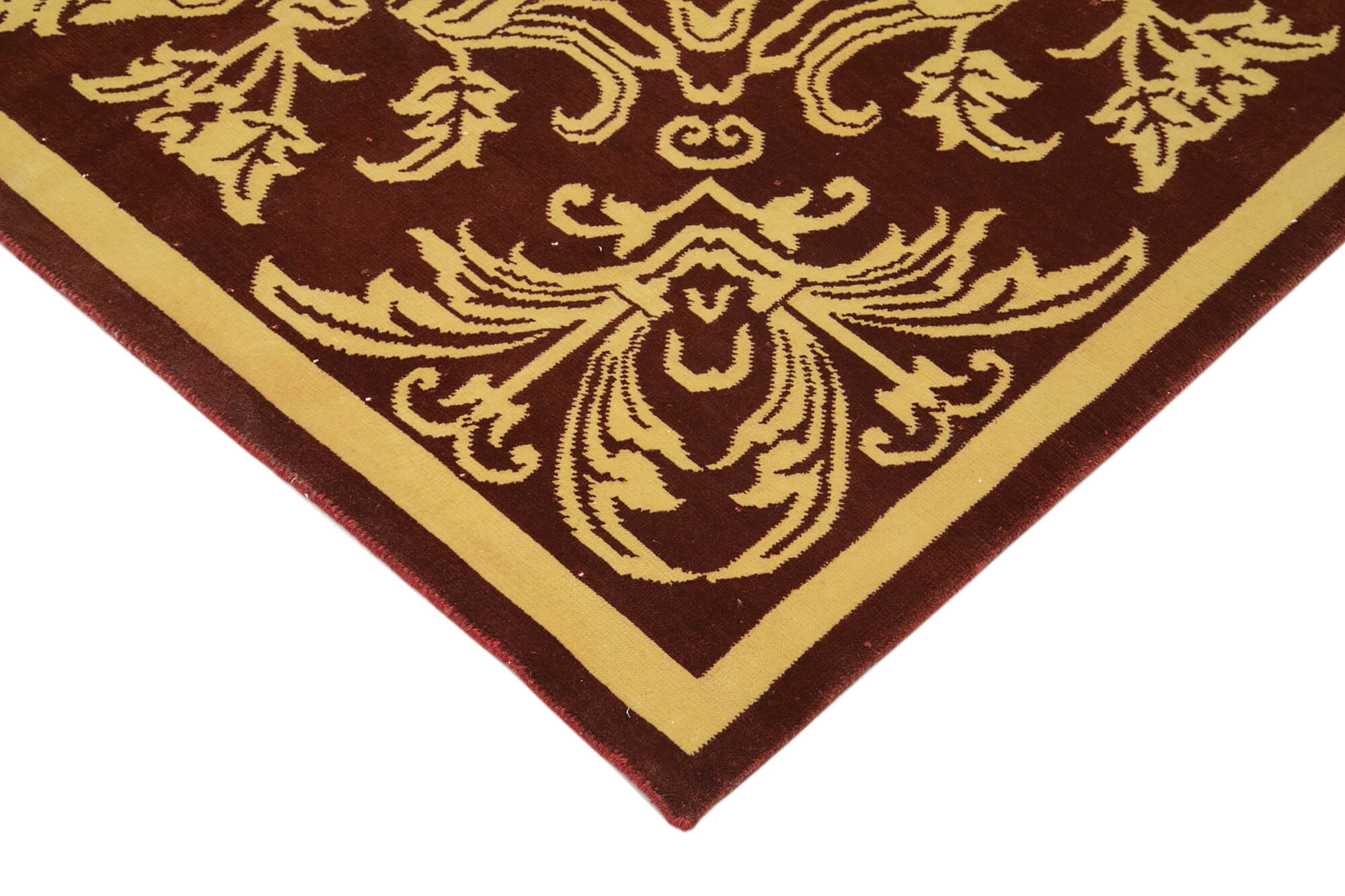 Tebriz Kırmızı Klasik Pamuk Yün El Dokuma Halısı 282x375 Agacan