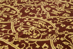 Tebriz Kırmızı Klasik Pamuk Yün El Dokuma Halısı 282x375 Agacan