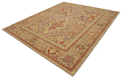 Tebriz Mor Klasik Pamuk Yün El Dokuma Halısı 240x307 Agacan