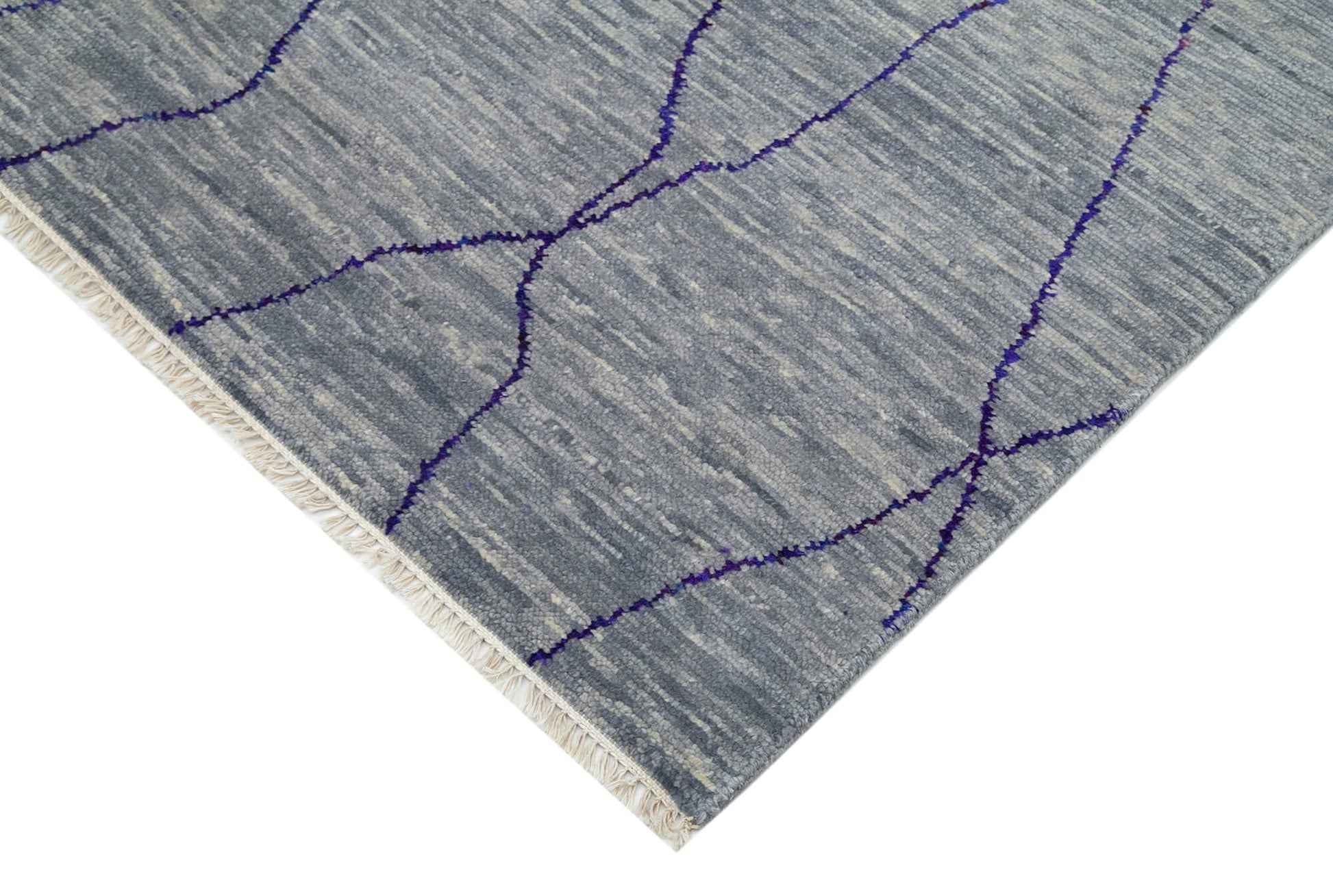 Tebriz Gri Klasik Pamuk Yün El Dokuma Halısı 183x286 Agacan