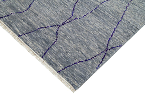 Tebriz Gri Klasik Pamuk Yün El Dokuma Halısı 183x286 Agacan