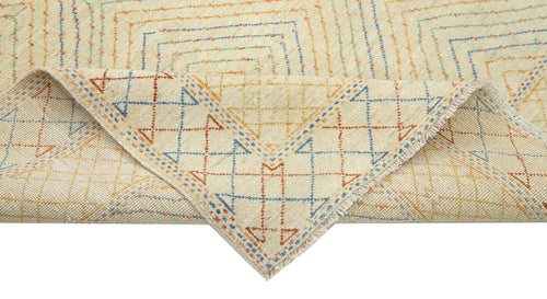 Tebriz Bej Klasik Pamuk Yün El Dokuma Halısı 187x267 Agacan