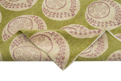 Tebriz Yeşil Klasik Pamuk Yün El Dokuma Halısı 182x271 Agacan