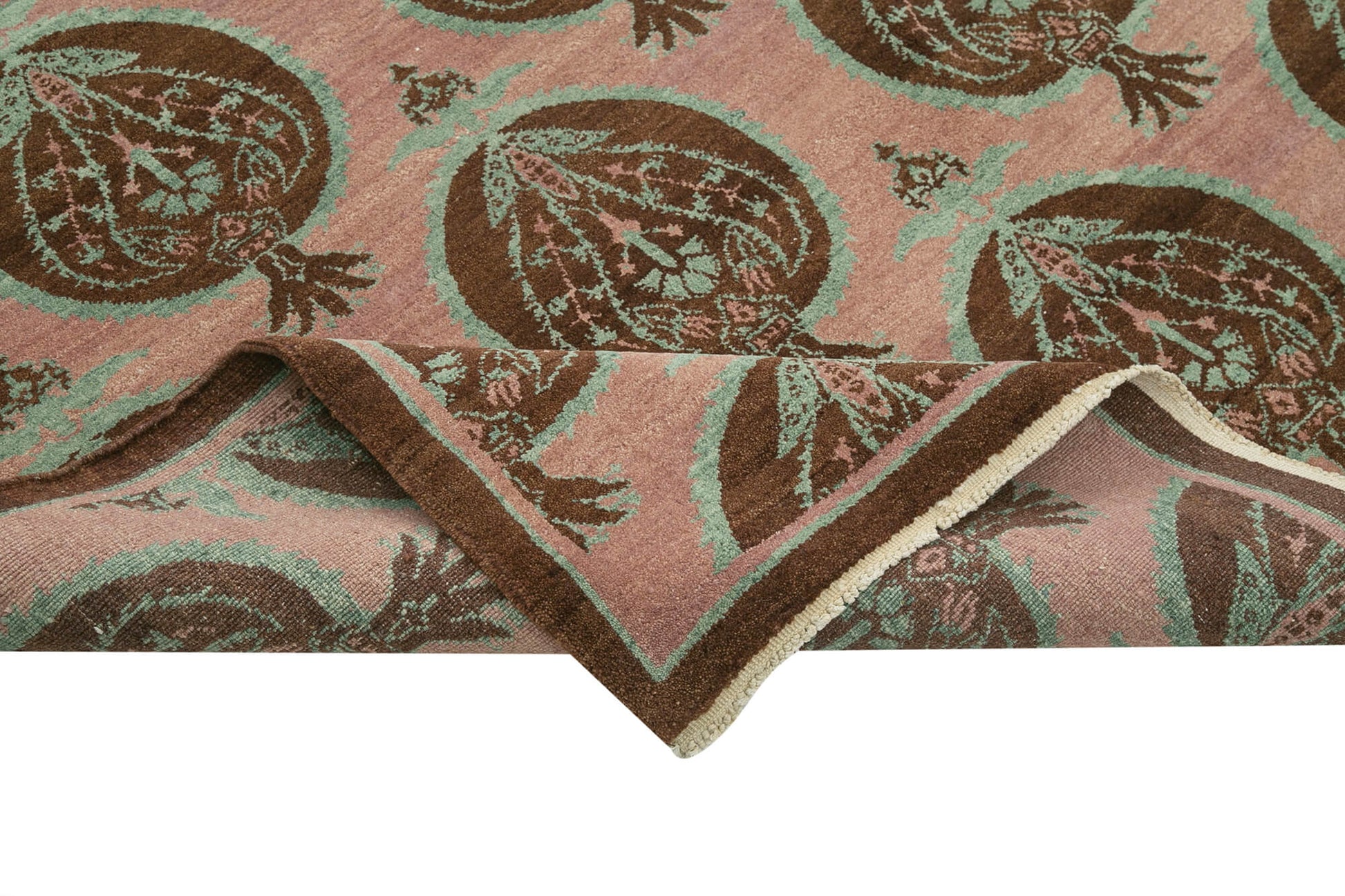 Tebriz Mor Klasik Pamuk Yün El Dokuma Halısı 275x363 Agacan