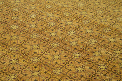 Tebriz Sarı Klasik Pamuk Yün El Dokuma Halısı 243x304 Agacan