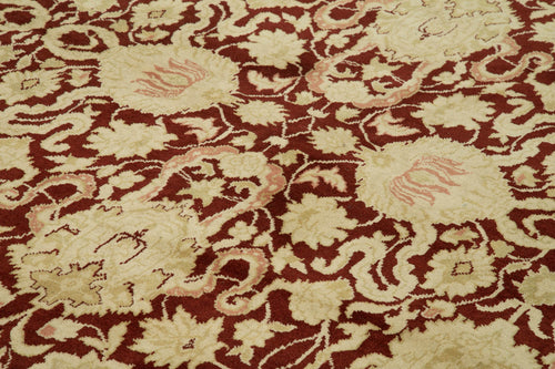 Tebriz Bej Klasik Pamuk Yün El Dokuma Halısı 280x364 Agacan