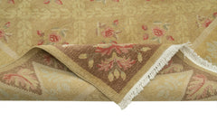 Tebriz Sarı Klasik Pamuk Yün El Dokuma Halısı 278x391 Agacan