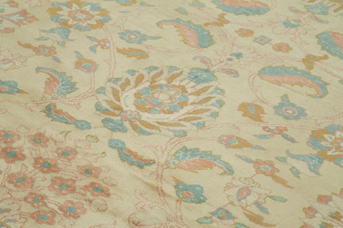 Tebriz Bej Klasik Pamuk Yün El Dokuma Halısı 325x419 Agacan