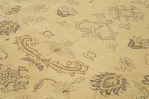 Tebriz Bej Klasik Pamuk Yün El Dokuma Halısı 309x382 Agacan