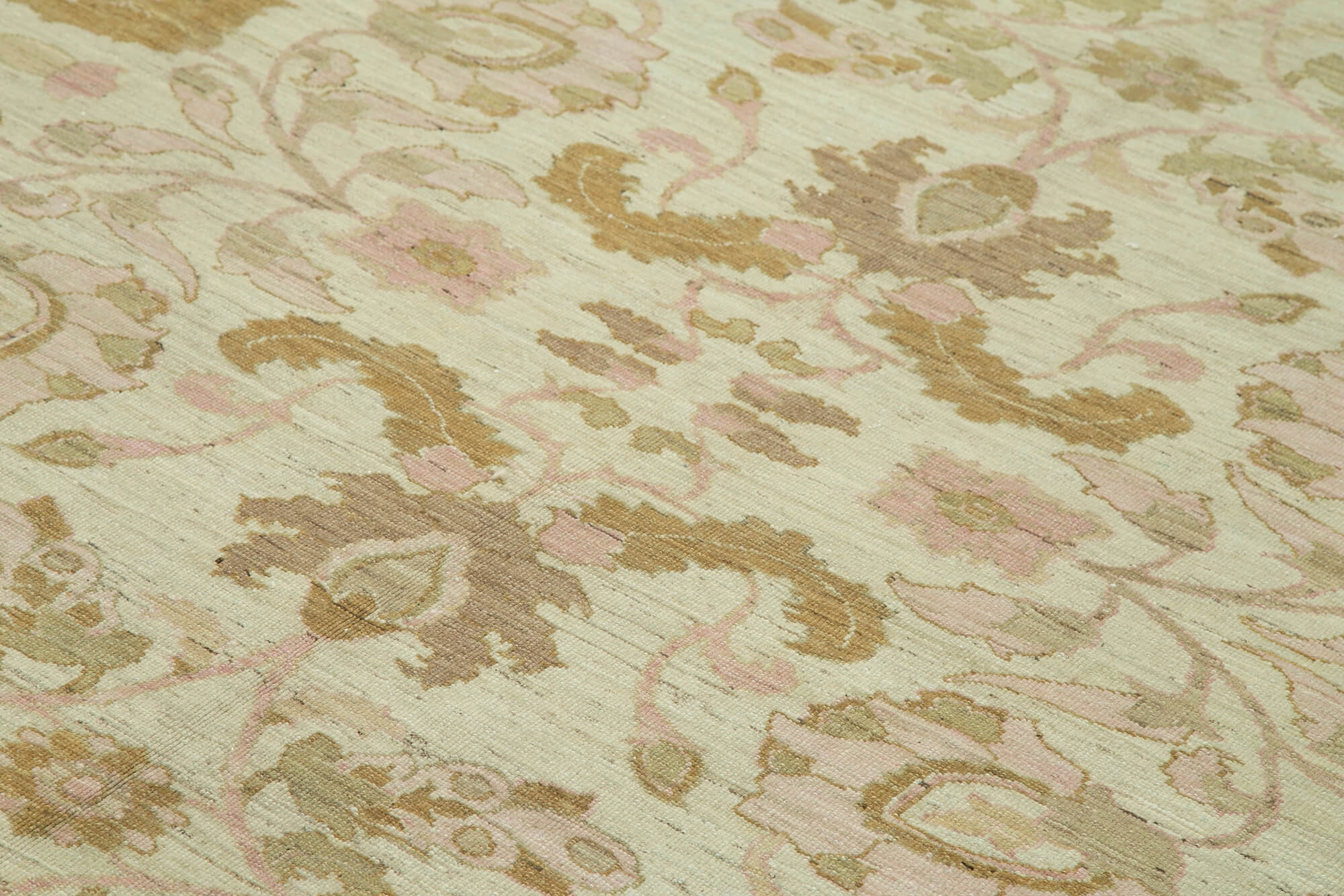 Tebriz Yeşil Klasik Pamuk Yün El Dokuma Halısı 246x293 Agacan