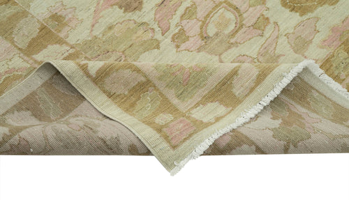 Tebriz Yeşil Klasik Pamuk Yün El Dokuma Halısı 246x293 Agacan