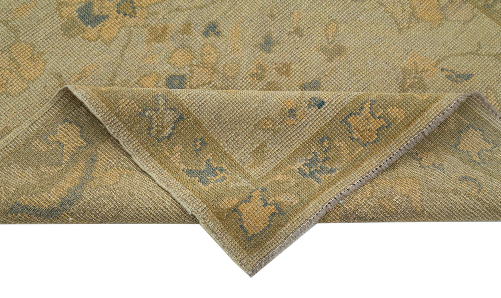 Tebriz Bej Klasik Pamuk Yün El Dokuma Halısı 115x182 Agacan