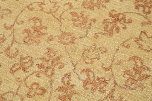 Tebriz Sarı Klasik Pamuk Yün El Dokuma Halısı 115x180 Agacan