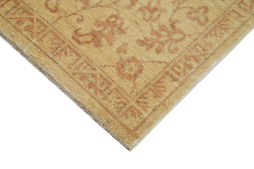 Tebriz Sarı Klasik Pamuk Yün El Dokuma Halısı 118x178 Agacan