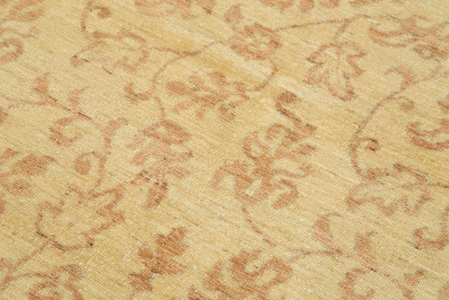 Tebriz Sarı Klasik Pamuk Yün El Dokuma Halısı 118x178 Agacan