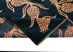 Tebriz Mavi Klasik Pamuk Yün El Dokuma Halısı 174x240 Agacan