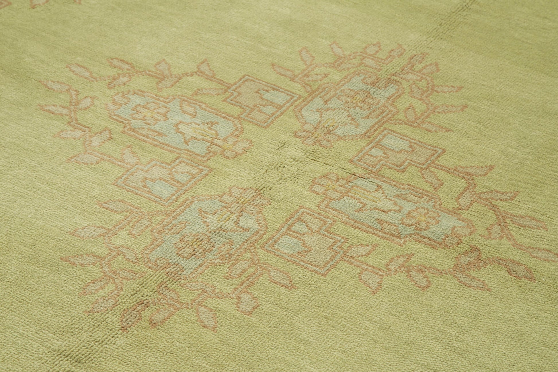 Tebriz Bej Klasik Pamuk Yün El Dokuma Halısı 183x275 Agacan