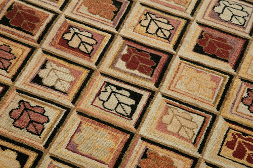 Tebriz Bej Klasik Pamuk Yün El Dokuma Halısı 77x487 Agacan