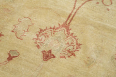 Tebriz Sarı Klasik Pamuk Yün El Dokuma Halısı 93x443 Agacan