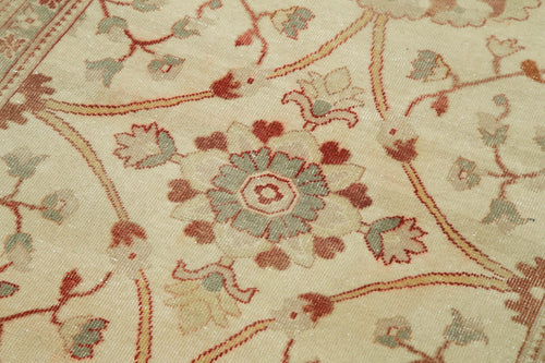 Tebriz Bej Klasik Pamuk Yün El Dokuma Halısı 89x314 Agacan