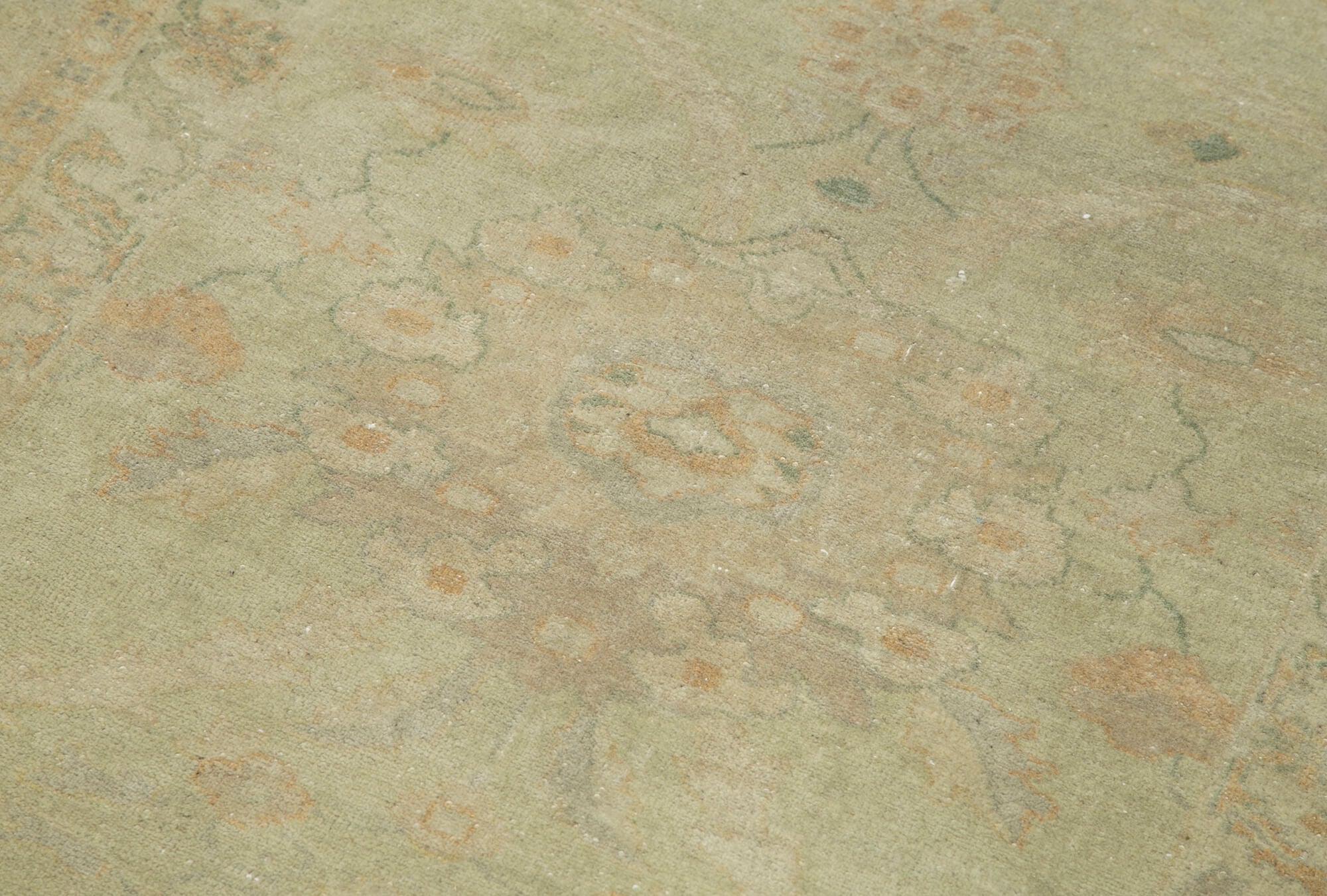 Tebriz Bej Klasik Pamuk Yün El Dokuma Halısı 90x348 Agacan