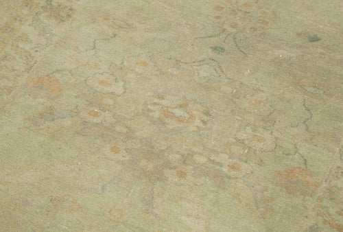 Tebriz Bej Klasik Pamuk Yün El Dokuma Halısı 90x348 Agacan