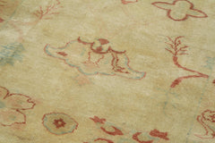 Tebriz Sarı Klasik Pamuk Yün El Dokuma Halısı 97x426 Agacan