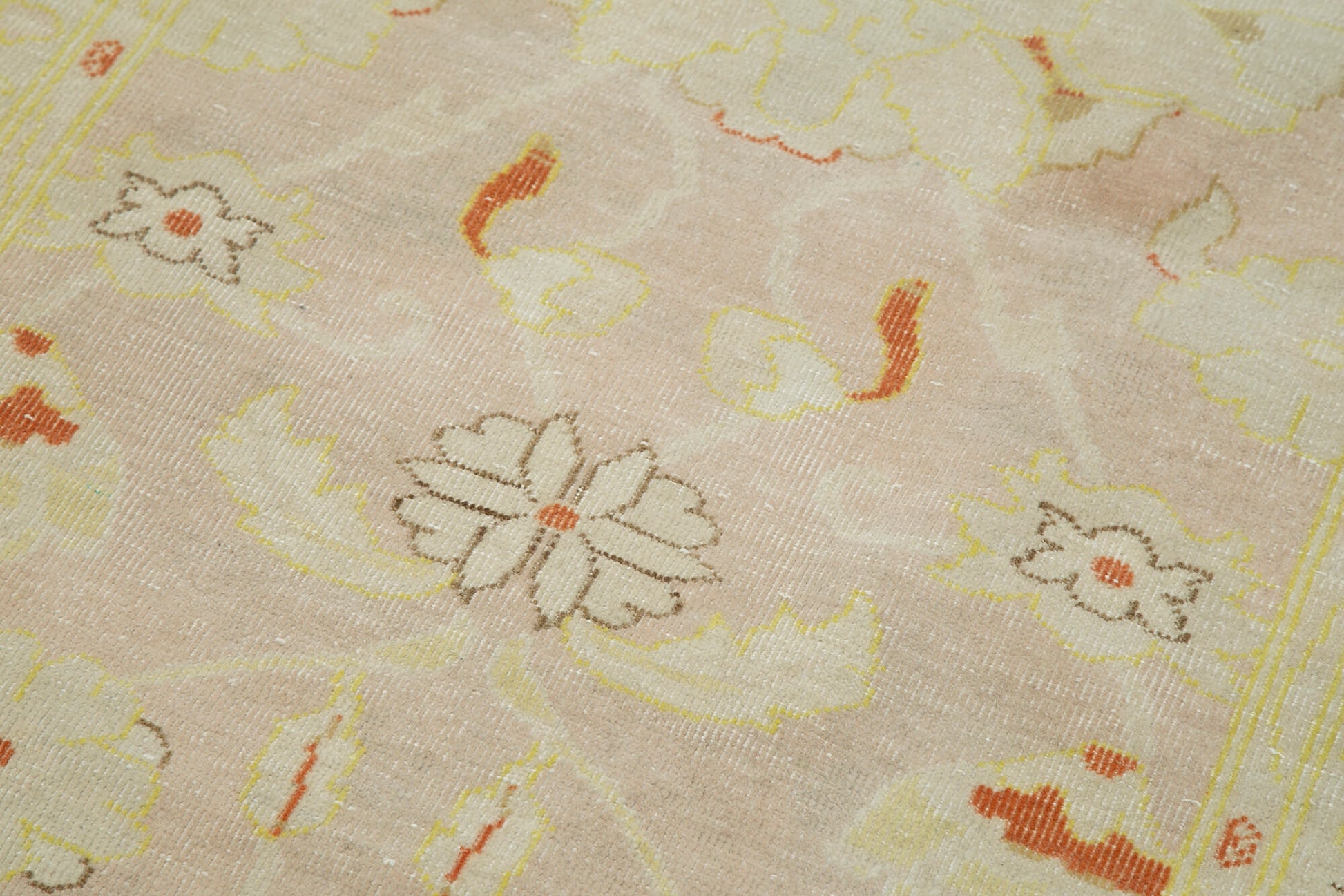 Tebriz Bej Klasik Pamuk Yün El Dokuma Halısı 87x361 Agacan