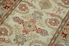 Tebriz Bej Klasik Pamuk Yün El Dokuma Halısı 77x297 Agacan