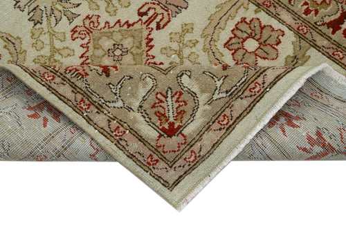 Tebriz Bej Klasik Pamuk Yün El Dokuma Halısı 77x297 Agacan