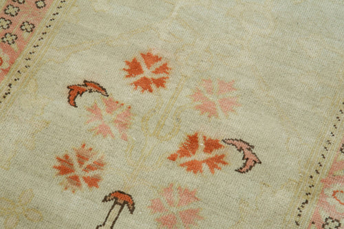 Tebriz Bej Klasik Pamuk Yün El Dokuma Halısı 75x313 Agacan