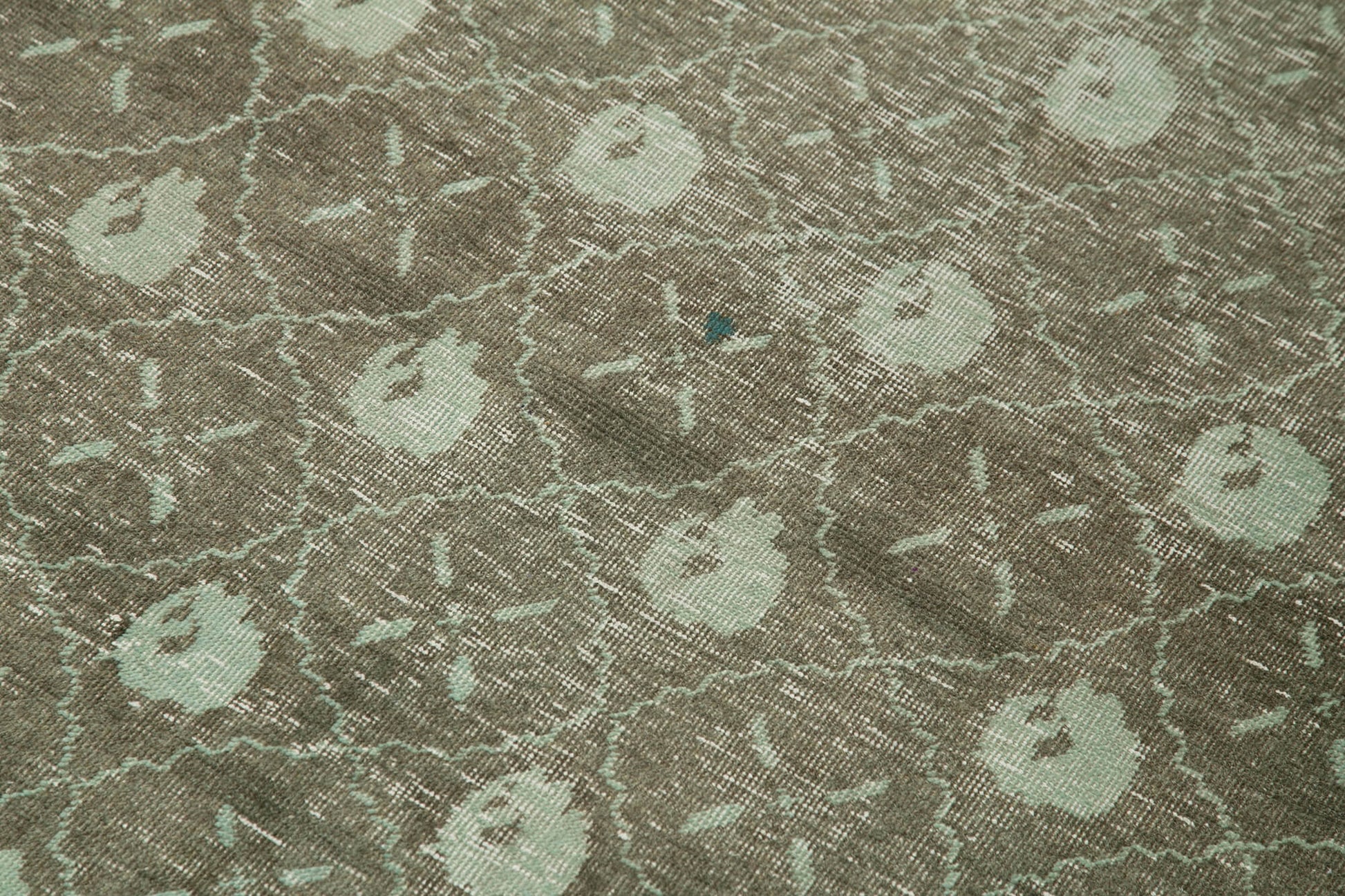 Tebriz Yeşil Klasik Pamuk Yün El Dokuma Halısı 115x175 Agacan