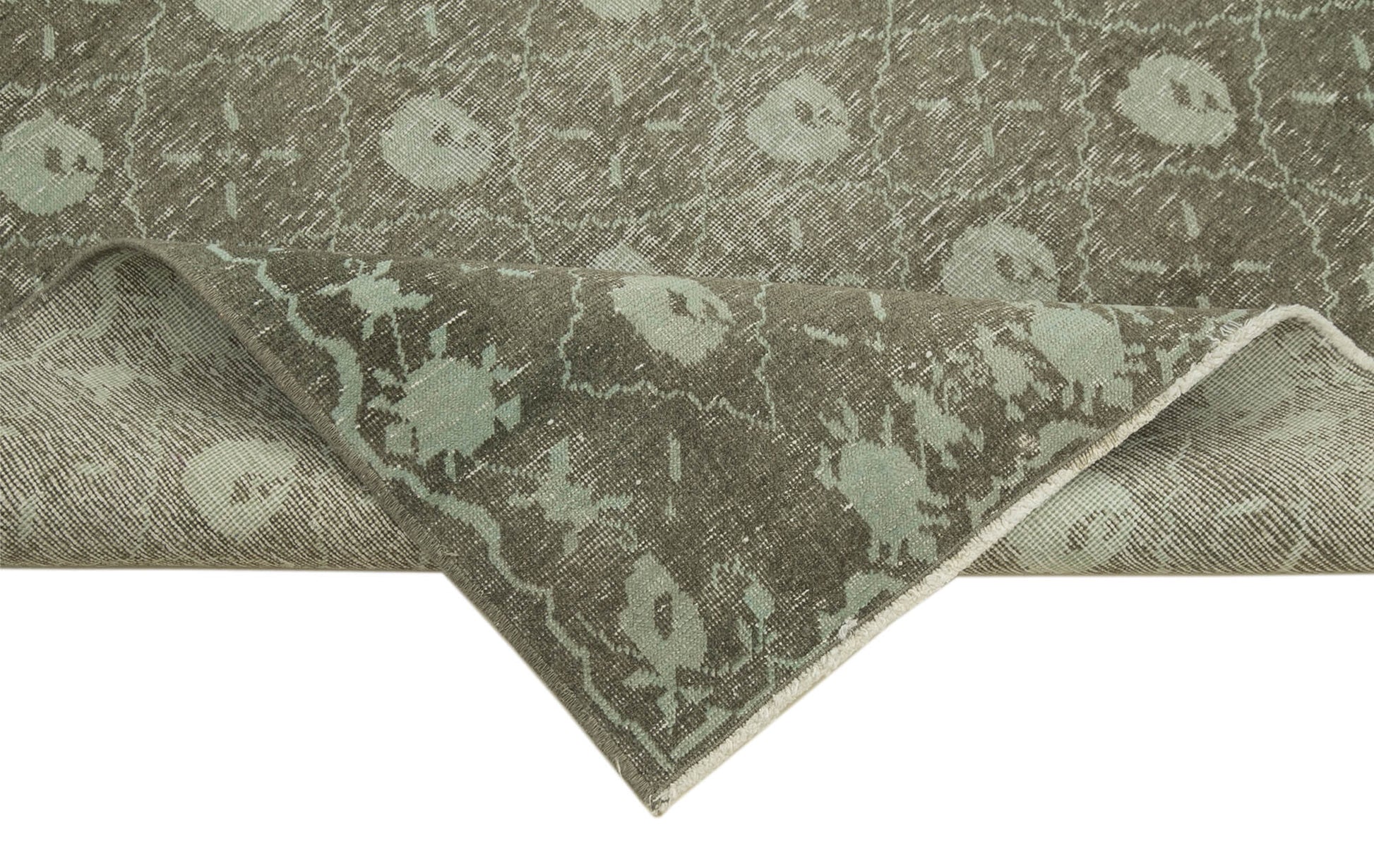 Tebriz Yeşil Klasik Pamuk Yün El Dokuma Halısı 115x175 Agacan