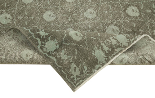 Tebriz Yeşil Klasik Pamuk Yün El Dokuma Halısı 115x175 Agacan