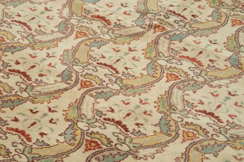 Tebriz Bej Klasik Pamuk Yün El Dokuma Halısı 198x289 Agacan