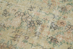 Overdyed Vintage Bej Eskitme Pamuk Yün El Dokuma Halısı 91x297 Agacan